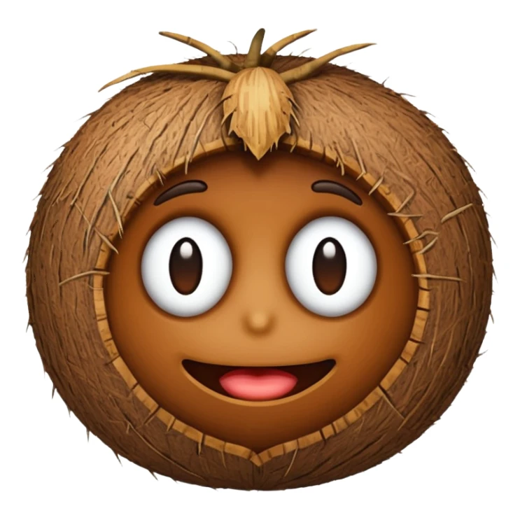 an indian coconut sticker