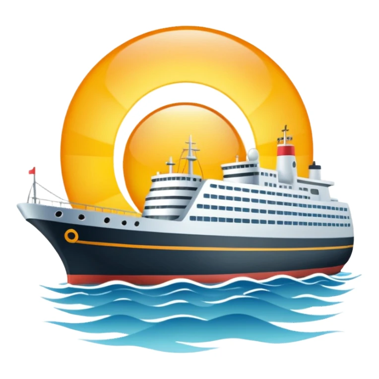 Sole più nave sticker