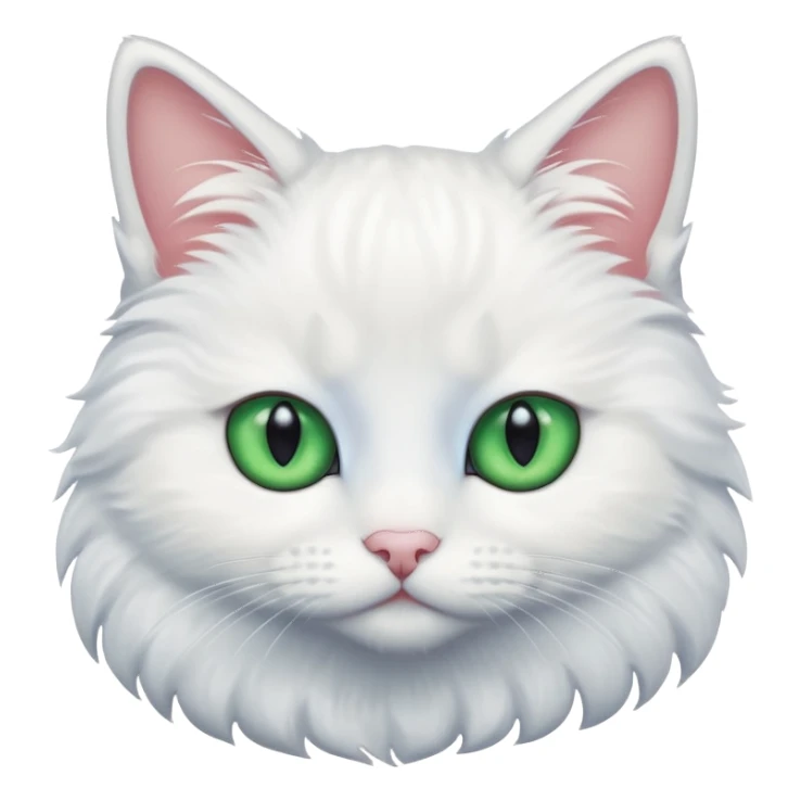 一只异瞳长毛的白猫 sticker