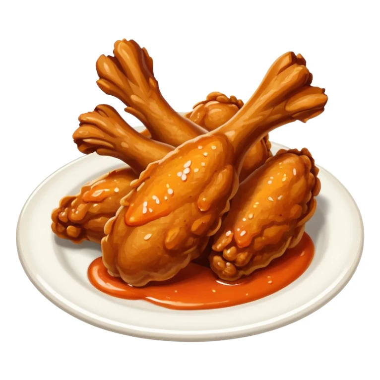 chicken wings buffalo sticker