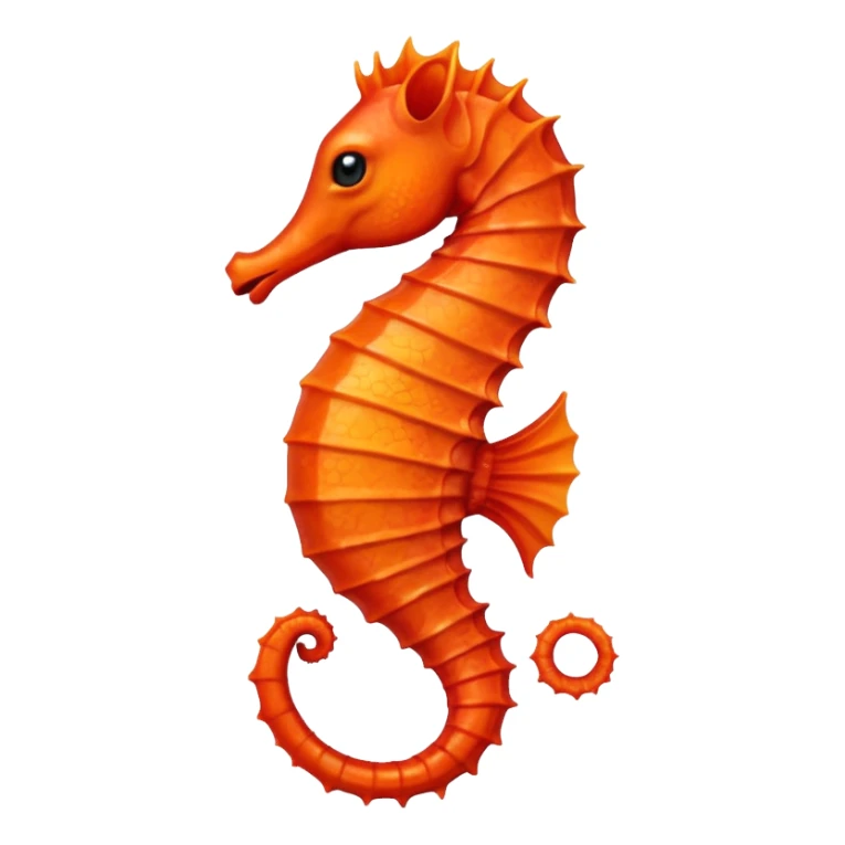 red Seahorse sticker