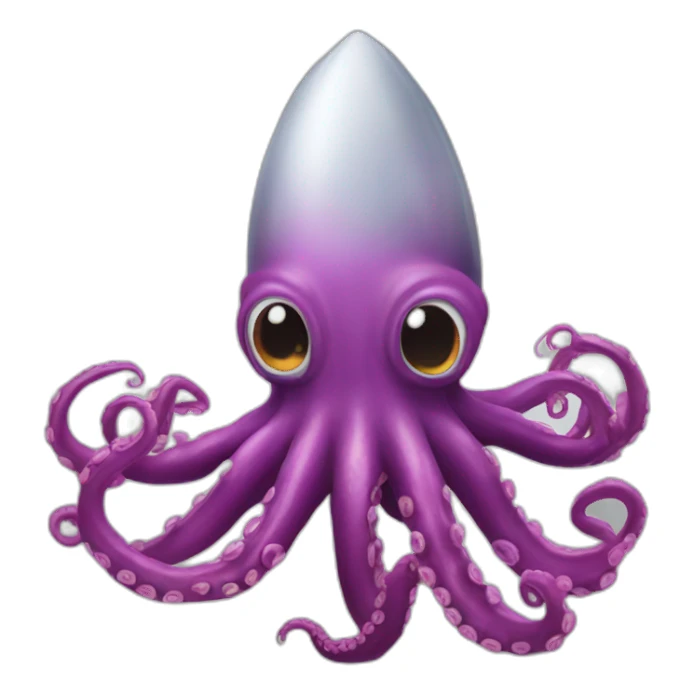 rocket octopus sticker