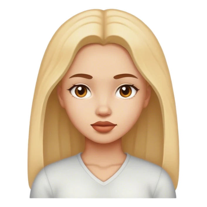 Girl doing Chad face sticker