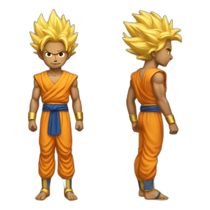 vishnu going super saiyan sticker