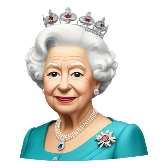 queen elizabeth II sticker