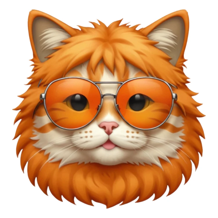Cat wearing sunglasses sticker