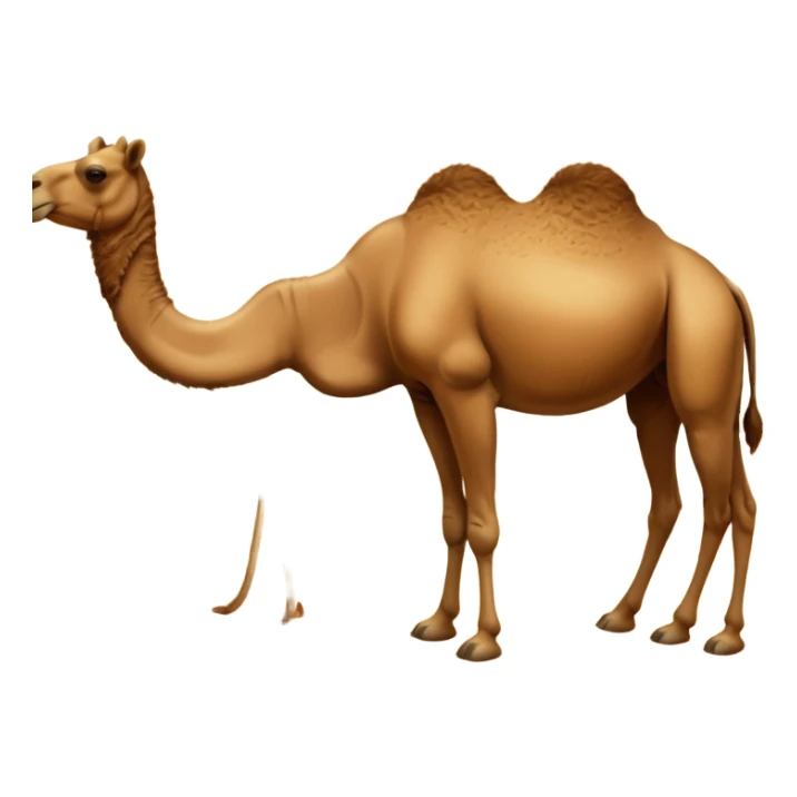 High resolution camels without fur sticker
