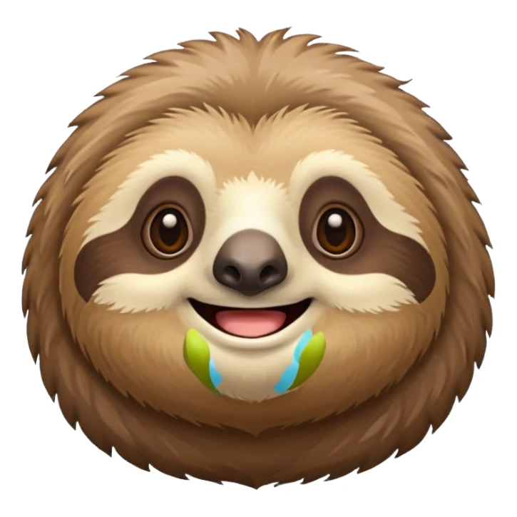 Perezoso que se esté riendo sticker