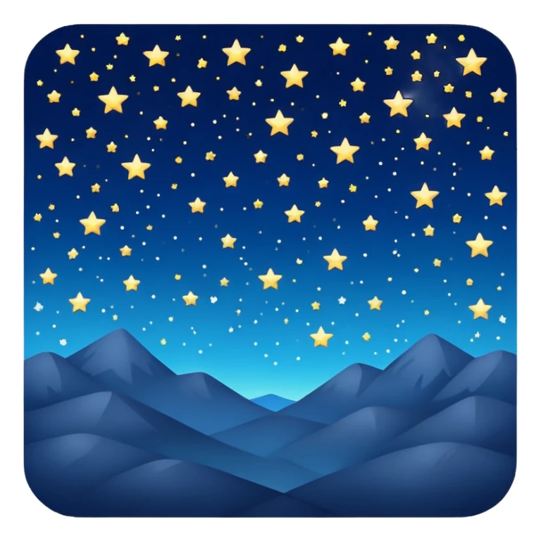 night sky sticker