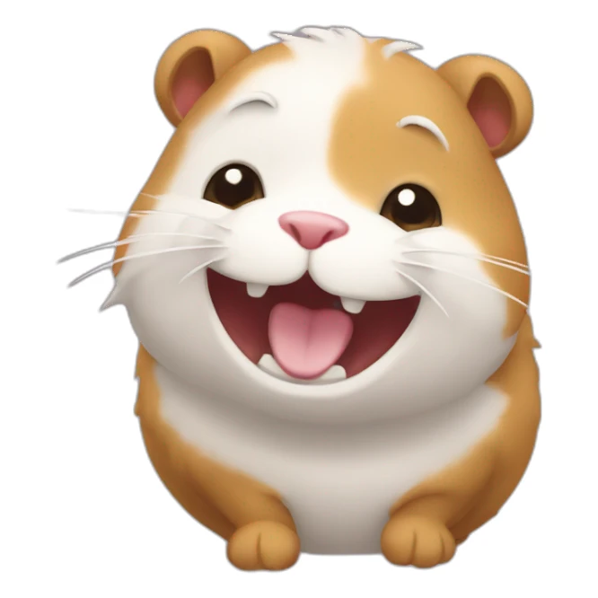 happy hamlster sticker