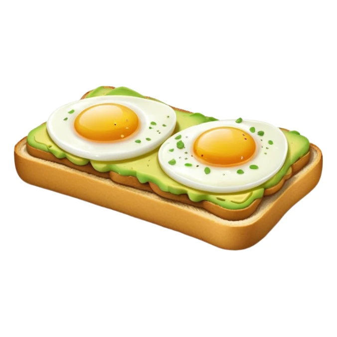 avocado toast and eggs  sticker