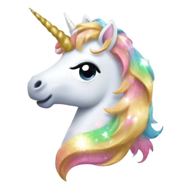 Sparkle unicorn  sticker