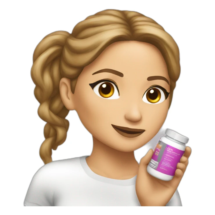 Jennifer Lopez taking supplements  sticker