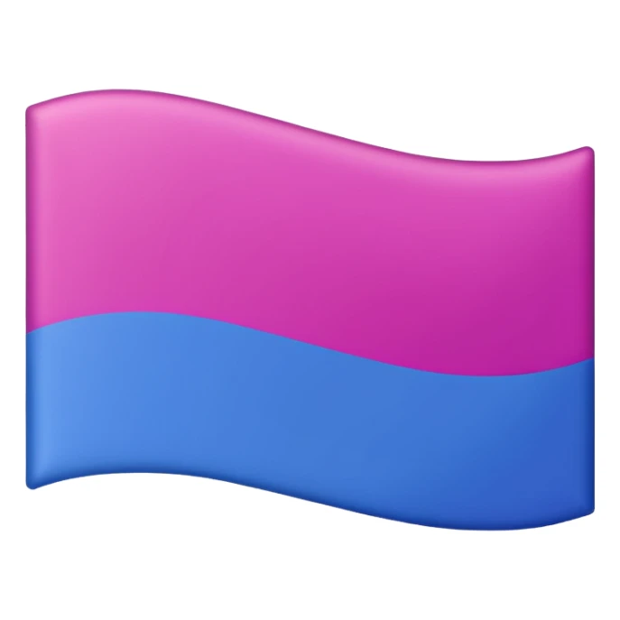 Bisexual flag pink purple then blue sticker