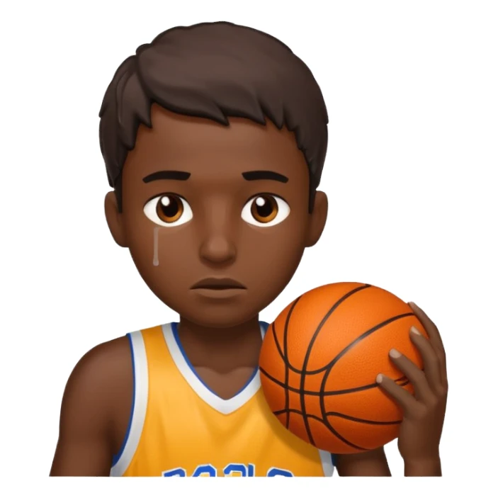 tired basketball player, sweating a lot sticker