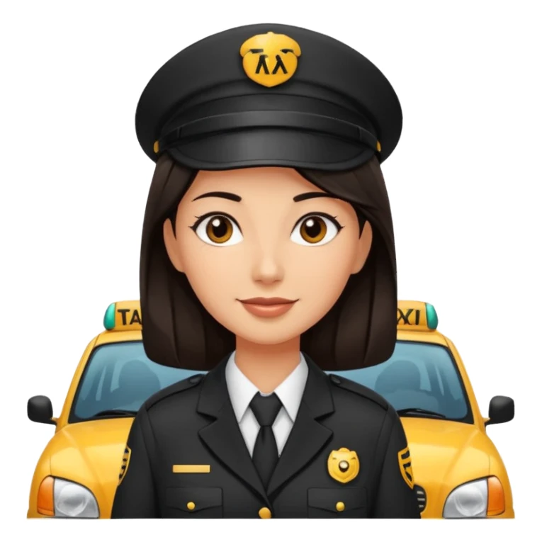  taxi driver woman sticker