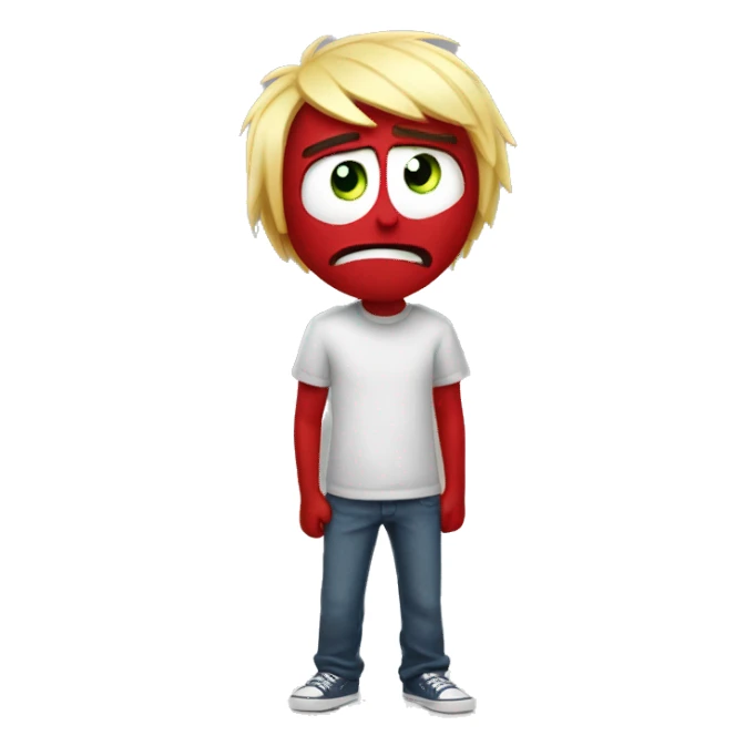 inside out 2 anger emoji sticker