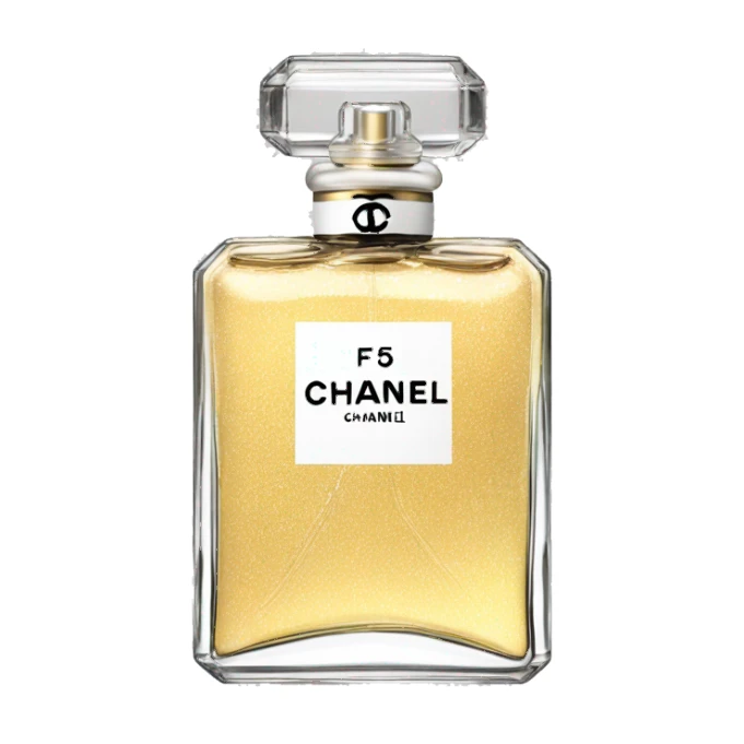 chanel number 5 perfume clear bottle sticker