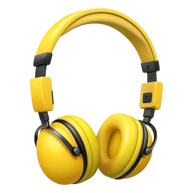 lemon in headphones  sticker