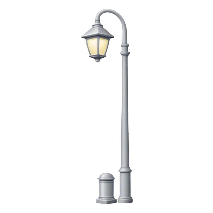Light grey lamppost  sticker