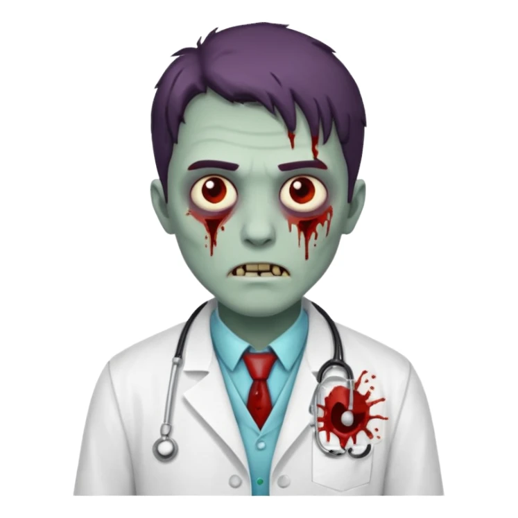 zombie doctor  sticker