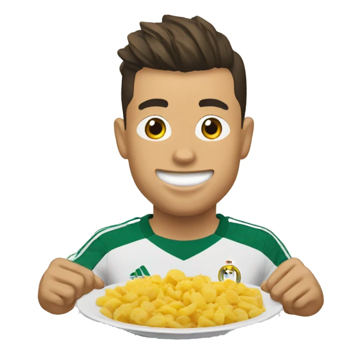 Ronaldo qui mange des pâtes  sticker