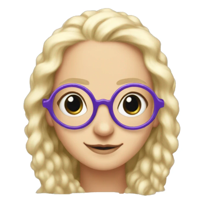 Luna lovegood wearing spectrespecs sticker