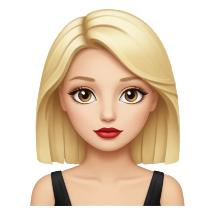 luxury blonde makeup artist  sticker