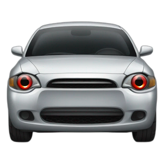 Car red eyes  sticker