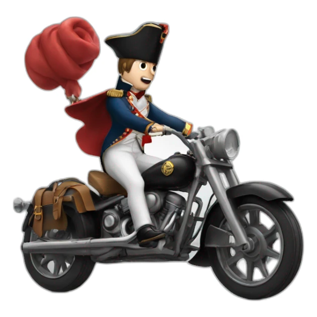 Napoleon who is doing a wheelie  sticker