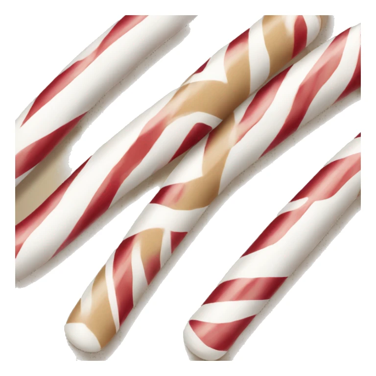 Beige and white candy cane sticker
