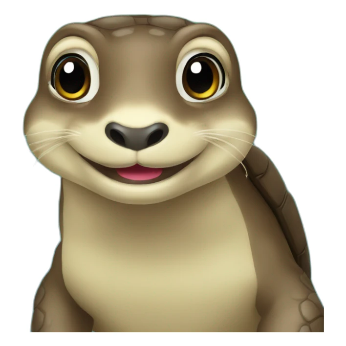 Tortue loutre sticker