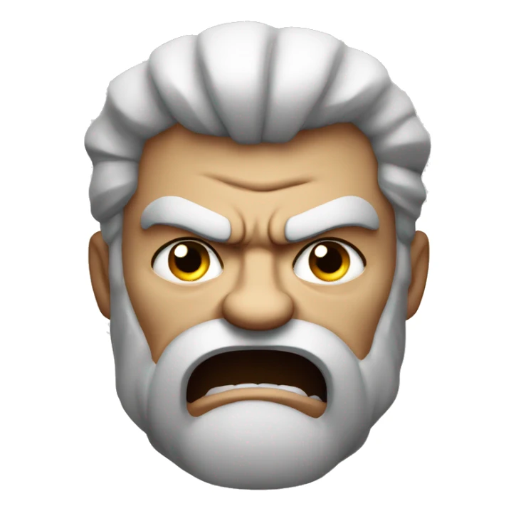 Angry goliath sticker