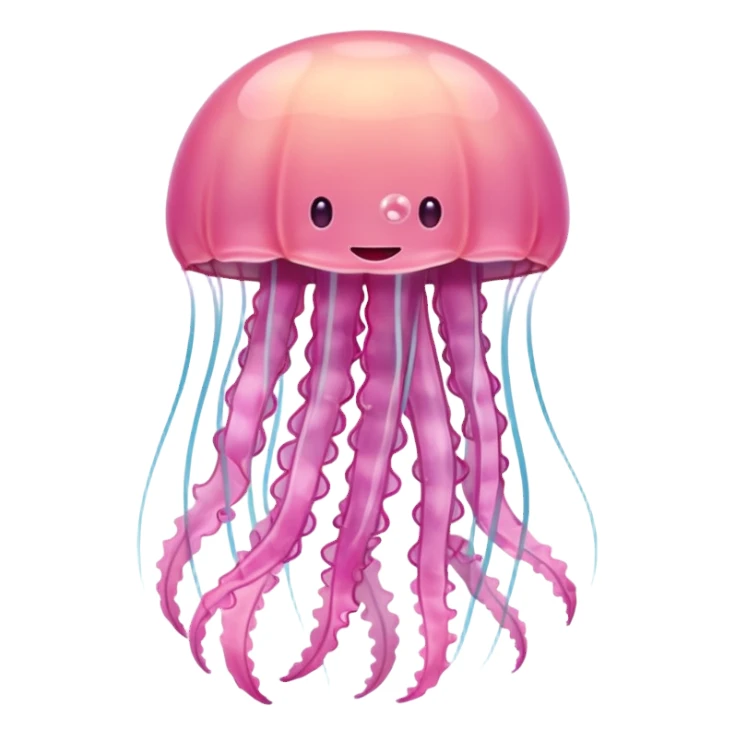 Light pink jellyfish sticker