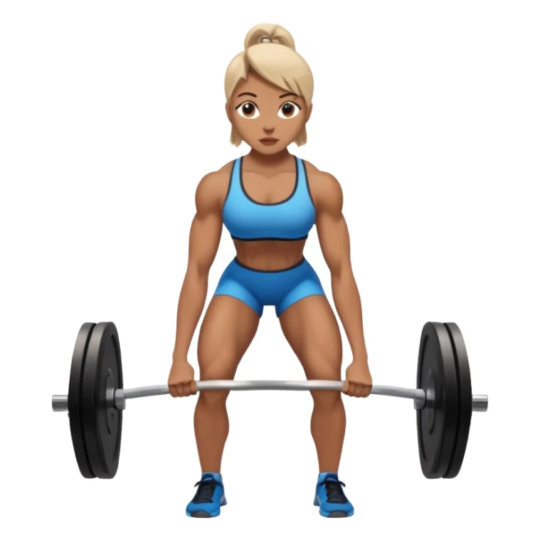  woman doing deadlift  sticker