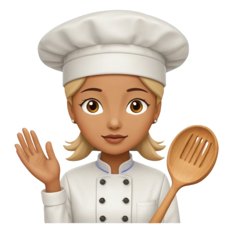 woman wearing chef hat sticker
