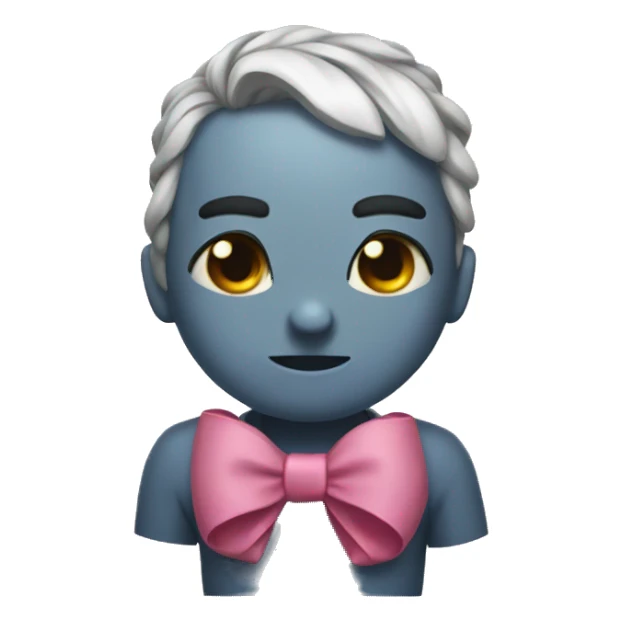 Sticich with a bow  sticker