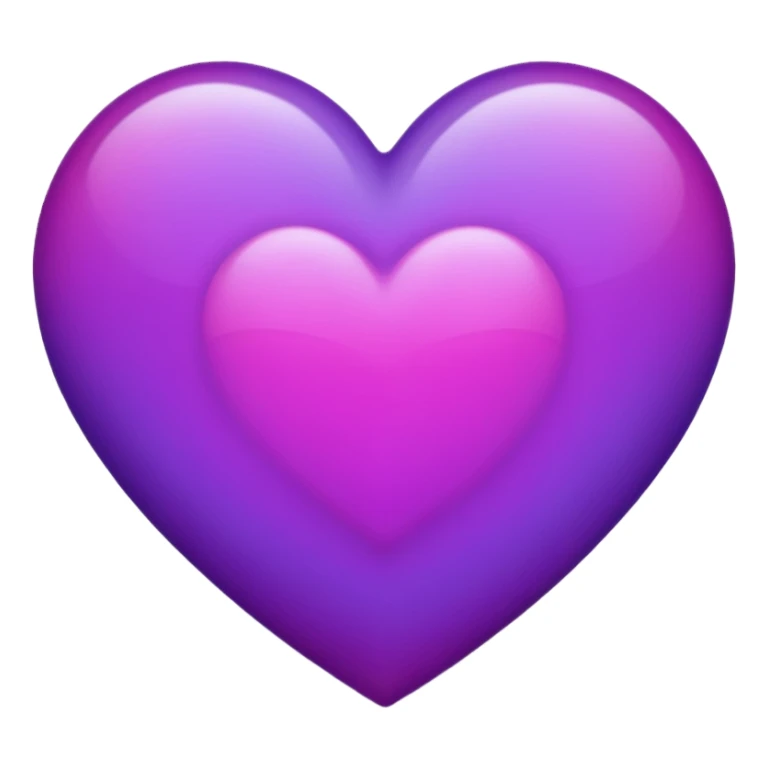 purple heart with a gradient sticker
