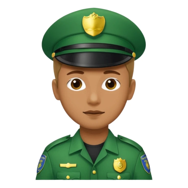 green police unfiorm sticker