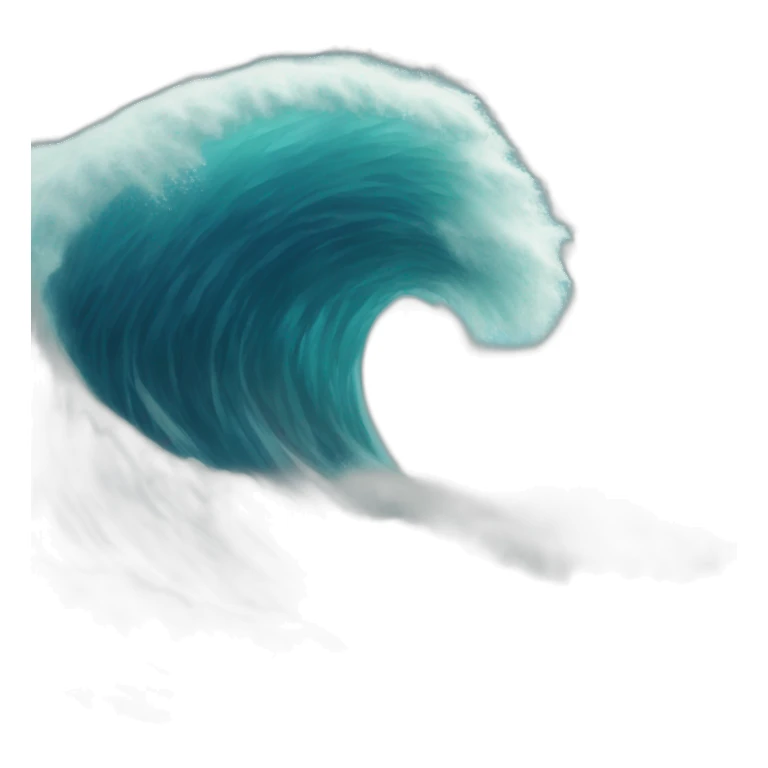 Tsunami wave sticker