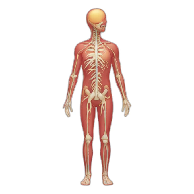 nerves in body sticker