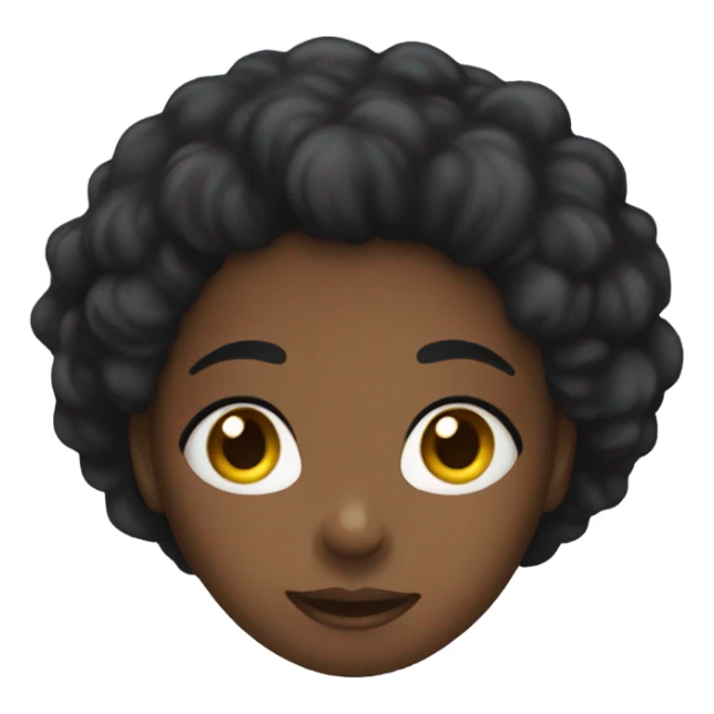 Black girl blushing sticker