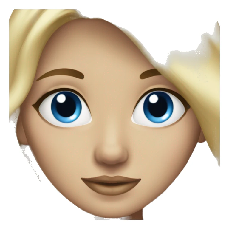 Beautiful blue-eyed blonde sticker
