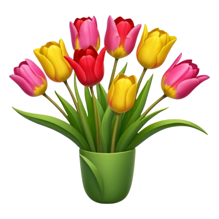 beautiful tulips several colors no jar sticker