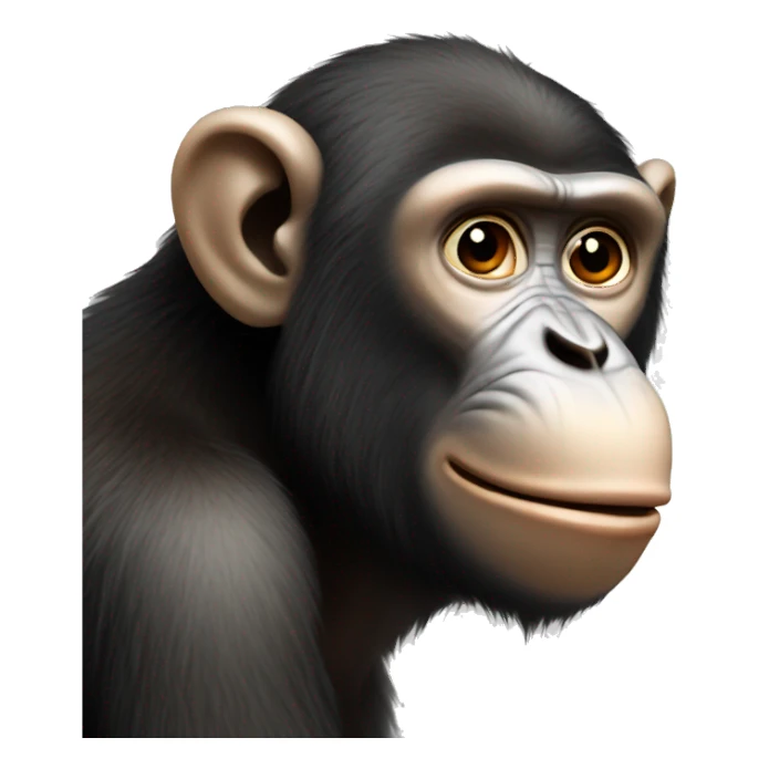 big nose monkey sticker