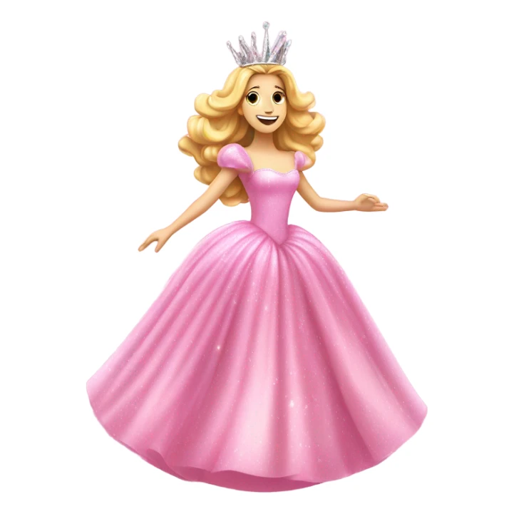 Glinda in her pink bubble  sticker