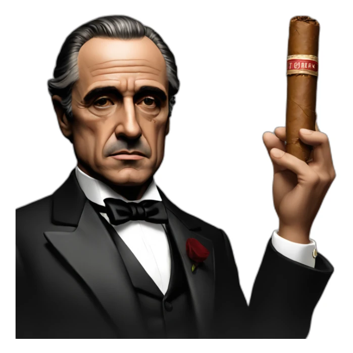 the godfather with cigar sticker