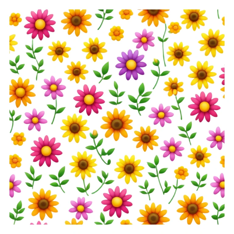 Summer flowers  sticker