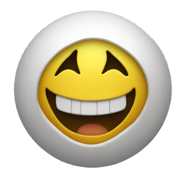 yellow scary smile sticker