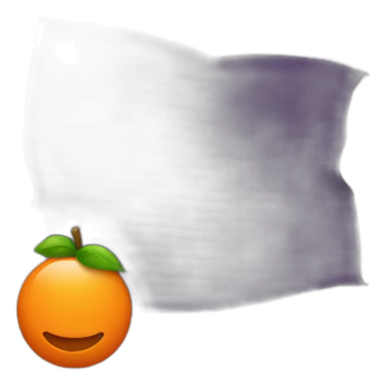 h LETTER orange sticker